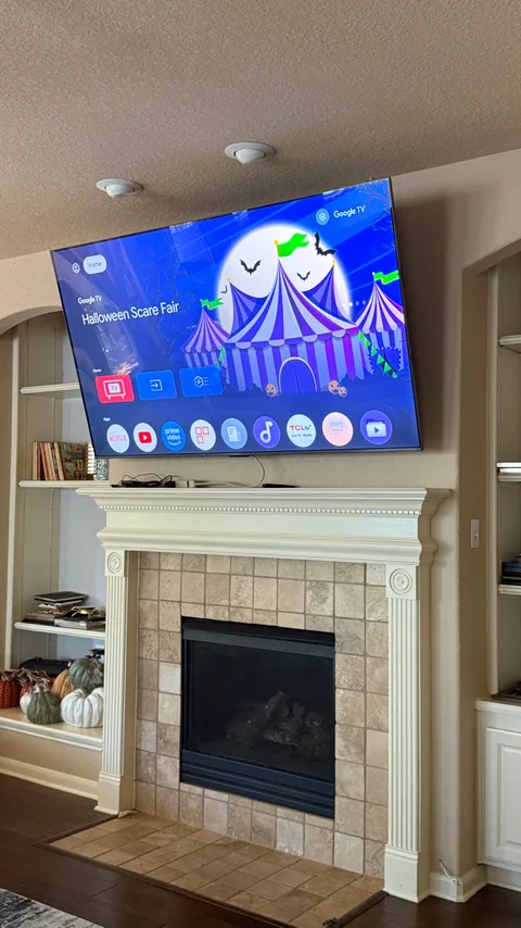 A finished TV installation from our work gallery